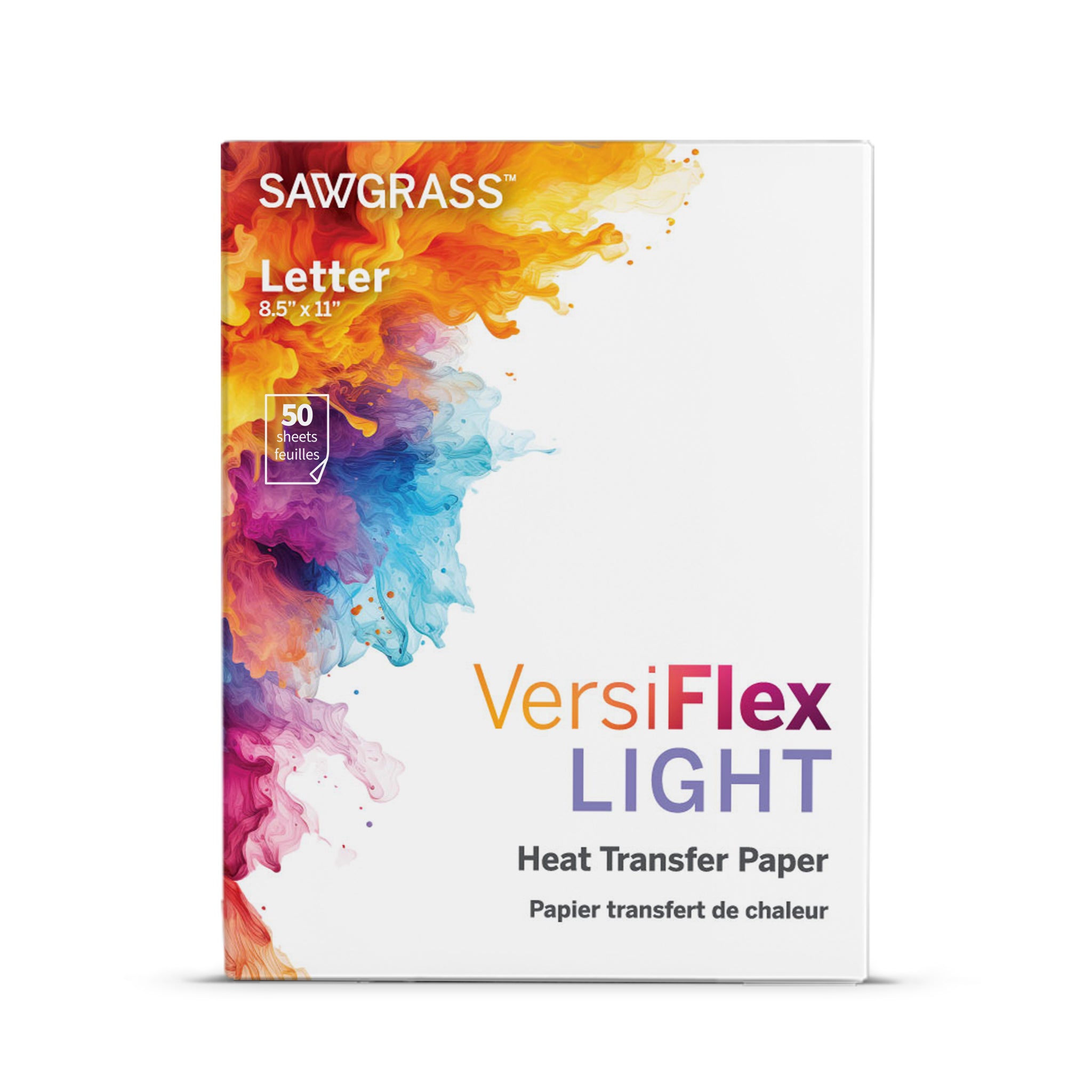 Sawgrass VersiFlex Light Transfer Paper - 100 or 50 Sheets - Joto Imaging Supplies Canada